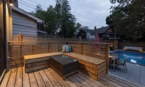 Cedar wood deck installation services