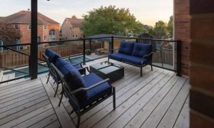 Covered deck construction