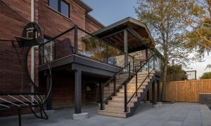 Covered deck installation