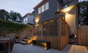 Pressure treated wood deck installation Toronto
